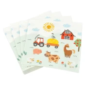 Ubrusi u setu 20 kom 33x33 cm Farm Animals – Homéa