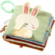BabyOno Reversible Sensory Cloth Book 0m+ kontrastna izobraževalna knjiga Nature 1 kos
