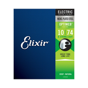 Set strun za 8-strunsko električno kitaro Optiweb Light Elixir (.010 - .074)