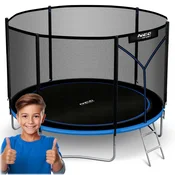 Northix 6ft/183cm vrtni trampolin z zunanjo mrežo in lestvijo Neo-Sport