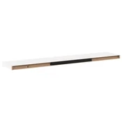 Vidaxl Stenske police 4 kosi bele 120x23,5x3,8 cm MDF