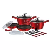 Berlinger Haus BH/7057 Metallic Line Burgundy Edition 13-dijelni set posuđa