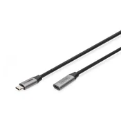USB-C/M to USB-C/F PD60W Gen1 USB3.0 Extension Cable 1m 4K@60Hz
