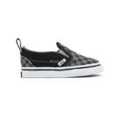 Vans unisex za otroke. VN0A3488EO01 Superge Slip-On V sive barve (17), Črna, Tkanina, Priložnostno, Siva, otroška moda