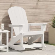 Adirondack ljuljacka Bijelo 92 x 73,5 x 92 cm HDPE
