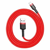 shumee Vzdržljiv upogljiv kabel USB kabel Iphone Iphone Lightning QC3.0 2.4A 0.5M rdeč