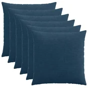 vidaXL Prevleka za blazino 6 pcs HEERLEN Temno modra 60 x 60 cm
