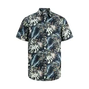 JACK & JONES Srajca JJHONOLULU svetlo modra/pastelno zelena/marelica/črna