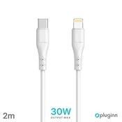 Pluginn Data Kabl PI-PDL 30W Type C na Lightning, 2m, Beli