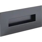Utopni ročaj Geometric, pravokotni 155x73,utopna mera 123x40mm, cin.lit.,črn mat