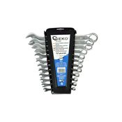 GEKO G11243 Set kombiniranih viličastih ključev s satinirano površino 6–22 mm, 12 kosov CrV