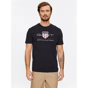 Gant Majica Reg Archive Shield Ss 2003199 Črna Regular Fit