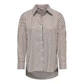 JDY Bluza JDYVESPER čokolada / bela