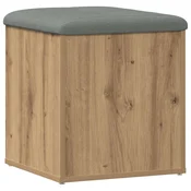 Vidaxl klop za shranjevanje Artisan Oak 42x42x45 cm inženirski les