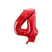 shumee Folija balon 4 rdeči 86 cm