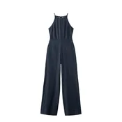 MANGO Kombinezon Ibiza  temno modra