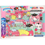 CLEMENTONI Briljantna sestavljanka Hello Kitty 104 kosov