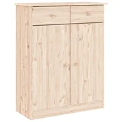 Vidaxl omara za čevlje ALTA 77x35x96 cm trdna borovina