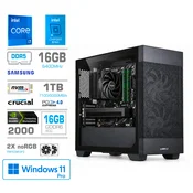 MEGA Računalnik MEGA MT S7X i7-14700F/RTX2000/16GB-DDR5/1TB/750W/Win11Pro/črna, (5000489251)