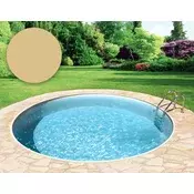 BWT Poolfolie Rund O 500 x 135 cm - Sand - Debljina 0,8 mm / s ovjesnim rubom P1