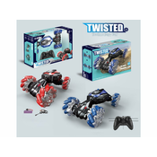 Avtomobilček na daljinsko vodenje + Vodenje z roko Twisted 360° 4x4 rdeče