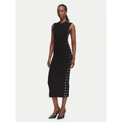 KARL LAGERFELD Vsakodnevna obleka B3W13041 Črna Slim Fit