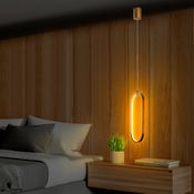LED viseča svetilka v zlati barvi Can – Opviq lights
