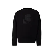 Karl Lagerfeld Majica siva/črna