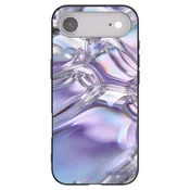 Silikonski črni ovitek za Apple iPhone Air - Iridescent bubbles