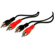 PremiumCord kabel 2x CINCH-2x CINCH M/M, 3m