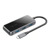 Vention USB-C - HDMI/ USB3.03/PD (0,15 m, sivi, zrcalni sjaj), doking stanica