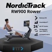 NordicTrack RW900 – veslaška naprava – magnetni upor – 24” HD zaslon na dotik – možnost uporabe aplikacije iFit – dobava november 2025!