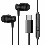 Joyroom JR-EC04 slušalke USB-C, črna