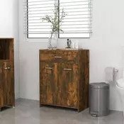 Vidaxl vidaXL Kopalniška omarica dimljen hrast 60x33x80 cm