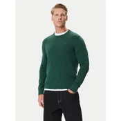Tommy Jeans Pulover DM0DM21787 Temno zelena Regular Fit