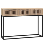MAISON CHIC konzolna miza - miza ob steni 105x30x75 cm inženirski les in železo, (21786444)