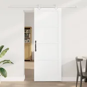 vidaXL Drsna vrata 78 x 211 cm Inženirski les Bela