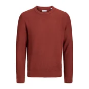 JACK & JONES Pulover JJPANNEL rjasto rdeča