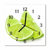 tulup.si Steklena kvadratna ura Lime 30x30 cm