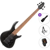 Cort B5 Element Open Pore Standard SET Trans Black 5 strunska bas kitara