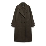VERO MODA Prehoden plašč VMEVA kremna/čokolada