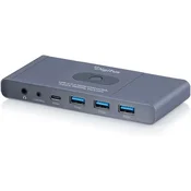Digitus DIGITUS KVM HDMI USB-C 3.0 stikalo, 2-portni, 4K60Hz