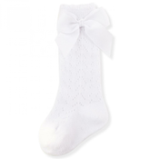 Otroške dokolenke Cute - Bele / L KP22266