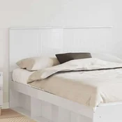 Vidaxl Vzglavje z vzglavjem Svetlo Belo 150 cm Konstruiran les