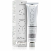 Schwarzkopf Professional IGORA Royal Absolutes SilverWhite tonirana demi-permanentna barva za srebrne in bele lase odtenek Slate Grey  60 ml