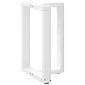 Vidaxl vidaXL Noge za jedilno mizo, 2 kosa, bele, 50x35x(72-73) cm, jeklo