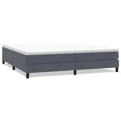 Vidaxl Box Spring postelja brez vzmetnico Temno siva 200x210 cm Velvet