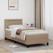 Krevet s opruga kutije Boja cappuccina 90 x 200 cm Umjetna koža