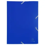 Gumena mapa, PP, A4, EXACOMPTA Opak, plava 55902E