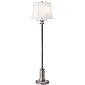 Casa Padrino baroque floor lamp antique silver/white A� 43 x H. 157.5 cm - Elegant floor lamp in baroque style - Baroque lights - Baroque style floor lamps - Baroque furniture - Baroque interior